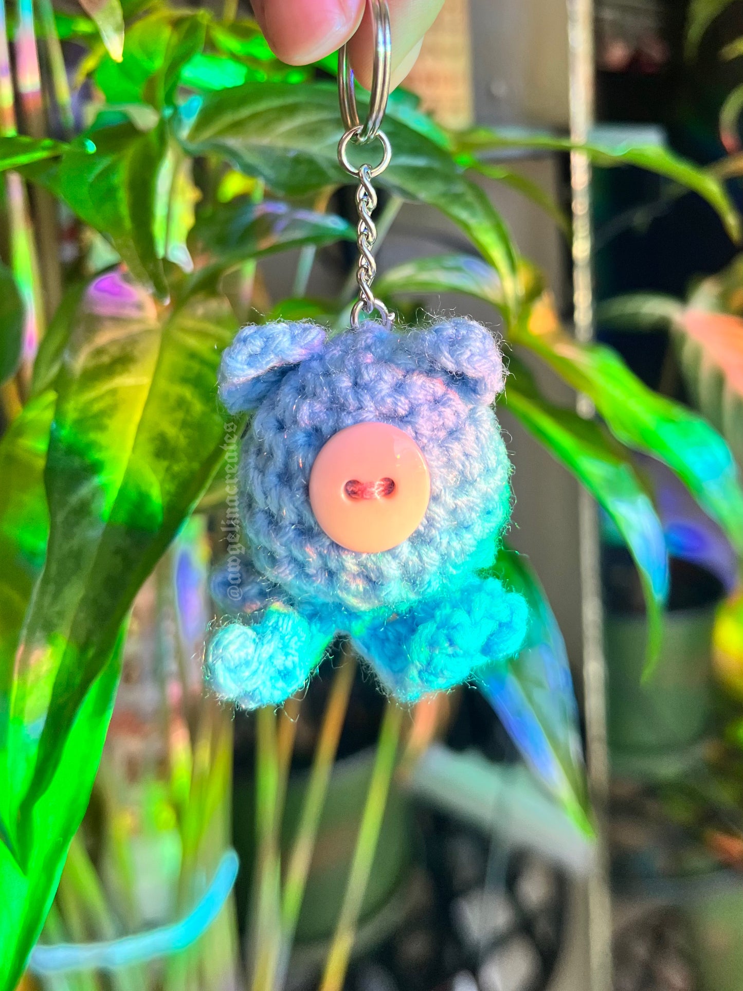 Cat squid keychain
