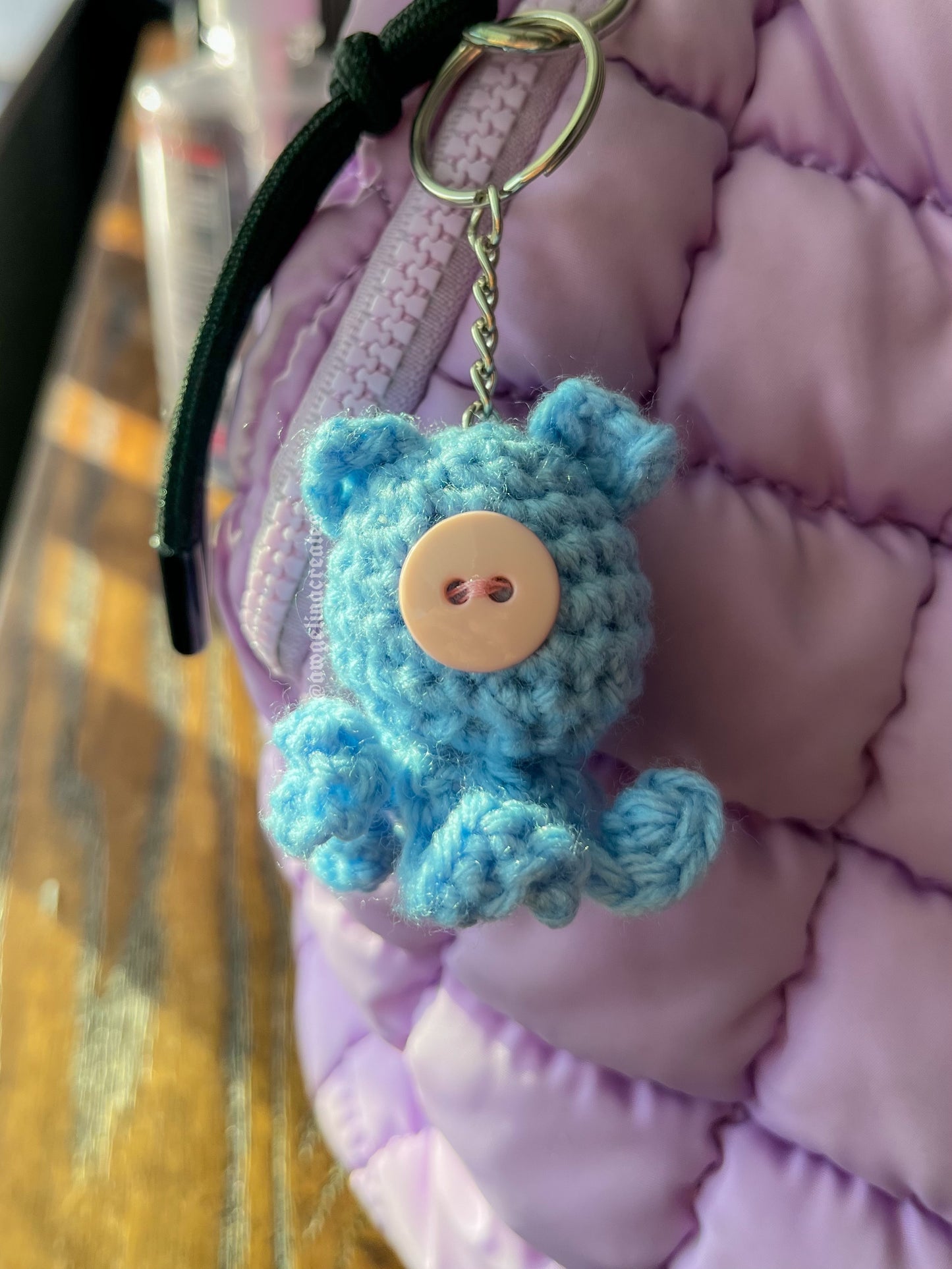 Cat squid keychain